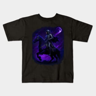 "Warrior of the Night: A Magical Warrior Embracing Splendor" Kids T-Shirt